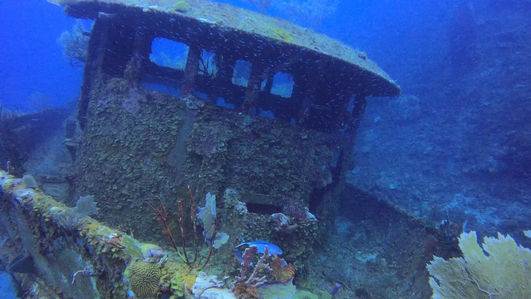 underwater shipwreck ruins