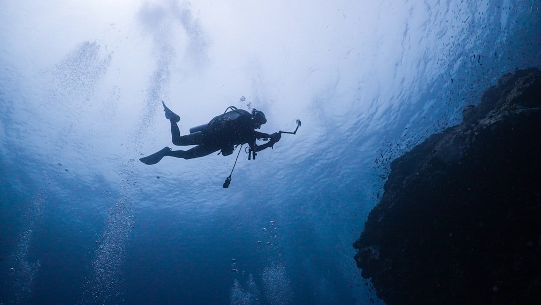 scuba diving instructor underwater