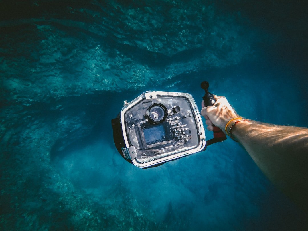 underwater camera action shot