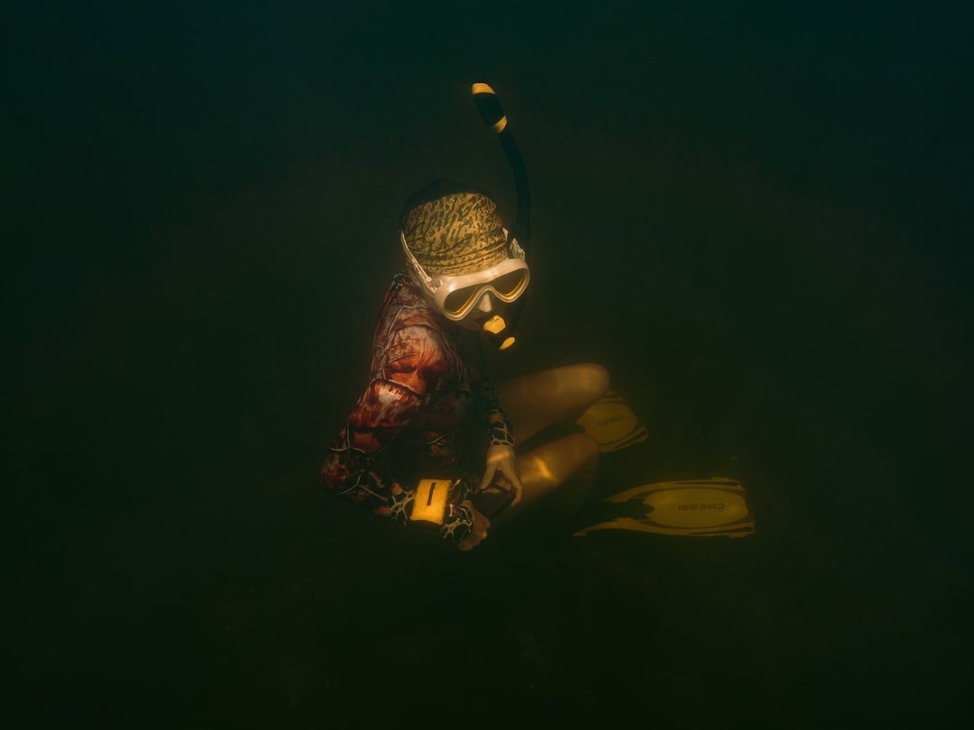 underwater murky water diving