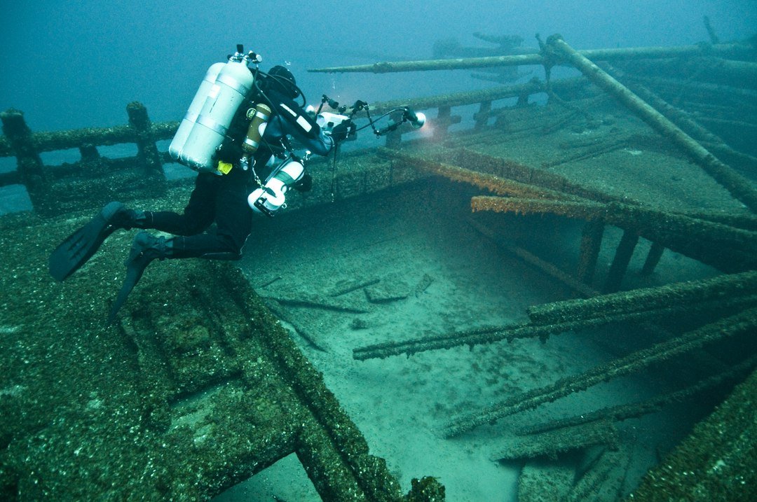 technical diving equipment underwater