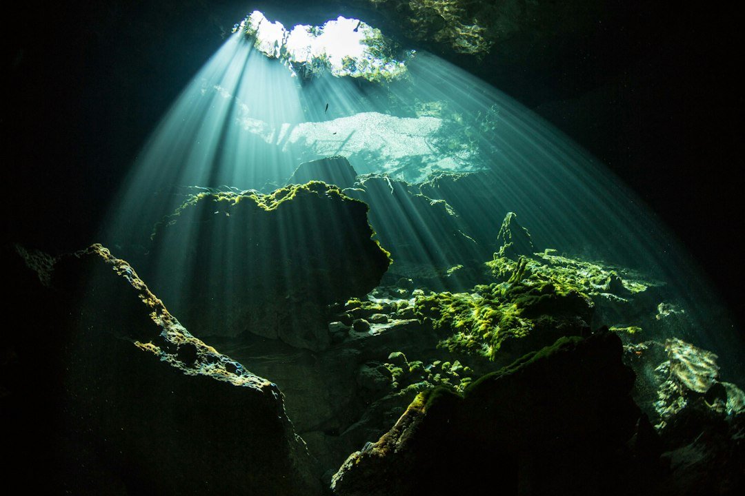 cenote cave diving underwater
