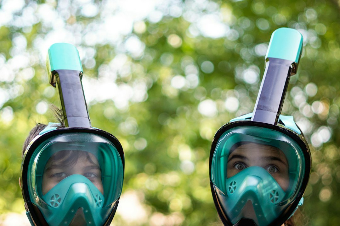 clean snorkeling gear